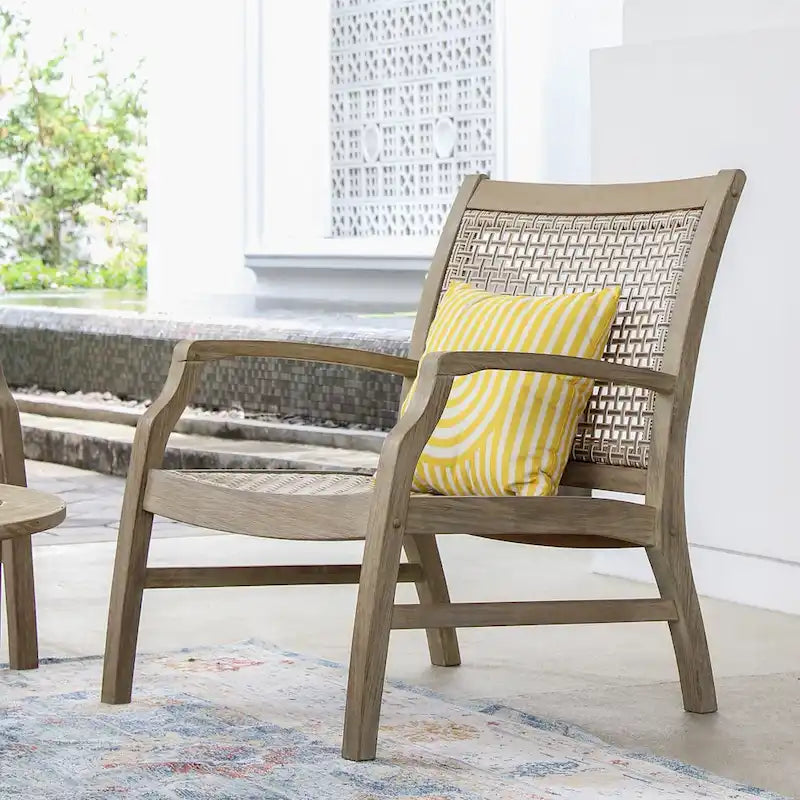 Cambridge Casual Zuma Teak Wicker Outdoor Club Chair