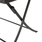 Kylon Outdoor 7-Piece Rectangle Foldable Wicker Dining Set with Umbrella Hole by Christopher Knight Home
