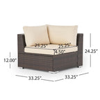 Christopher Knight Home Santa Rosa Outdoor 7-piece Wicker Seating Sectional Set