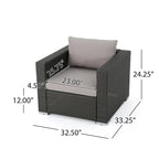 Christopher Knight Home Santa Rosa Outdoor 7-piece Wicker Seating Sectional Set