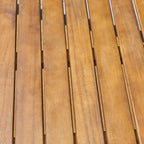 Pines Outdoor 5 Piece Acacia Wood Dining Set with Cushions by Christopher Knight Home