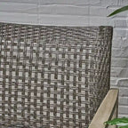 Hampton Outdoor Acacia/ PE Wicker Loveseat and Coffee Table Set by Christopher Knight Home
