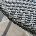Corsica Outdoor Oval Wicker Dining Table by Christopher Knight Home