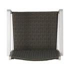 Cape Coral Outdoor 3-piece Bar Set with Glass Table Top by Christopher Knight Home