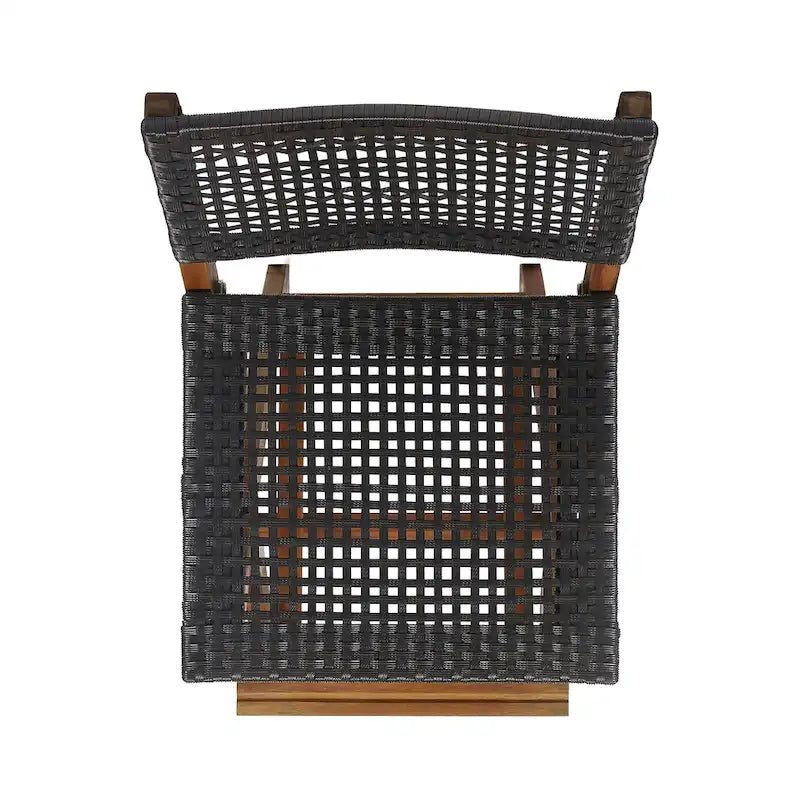 Polaris Wood and Wicker 5-piece Outdoor Bar Height Dining Set by Christopher Knight Home
