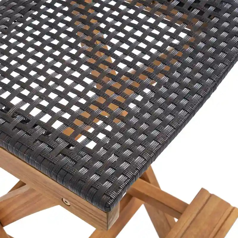 Polaris Wood and Wicker 5-piece Outdoor Bar Height Dining Set by Christopher Knight Home