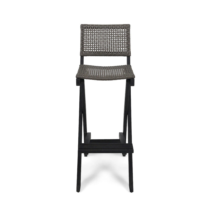 Polaris Wood and Wicker 5-piece Outdoor Bar Height Dining Set by Christopher Knight Home