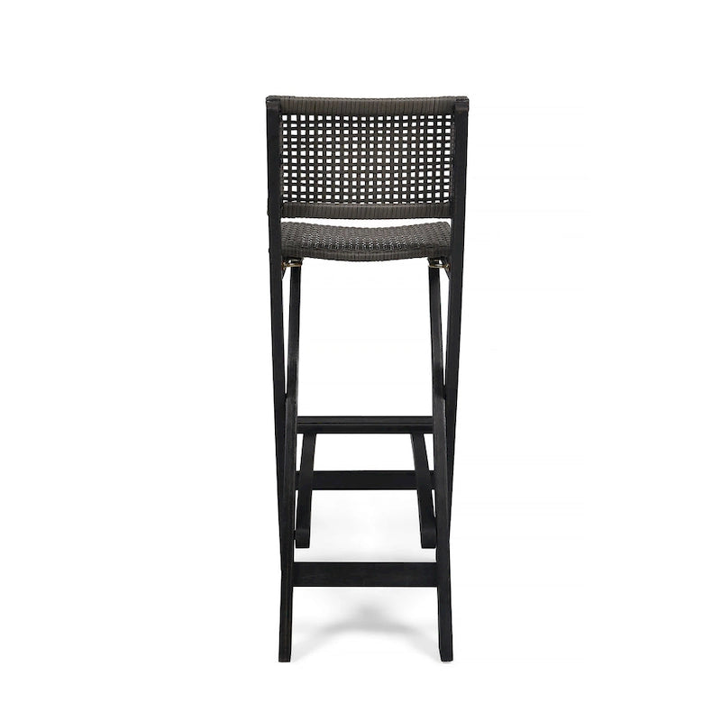 Polaris Wood and Wicker 5-piece Outdoor Bar Height Dining Set by Christopher Knight Home
