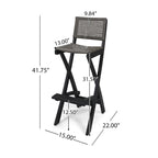 Polaris Wood and Wicker 5-piece Outdoor Bar Height Dining Set by Christopher Knight Home