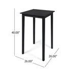Polaris Wood and Wicker 5-piece Outdoor Bar Height Dining Set by Christopher Knight Home