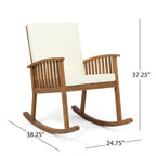 Christopher Knight Home Casa Outdoor Acacia Wood Rocking Chair