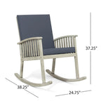 Christopher Knight Home Casa Outdoor Acacia Wood Rocking Chair