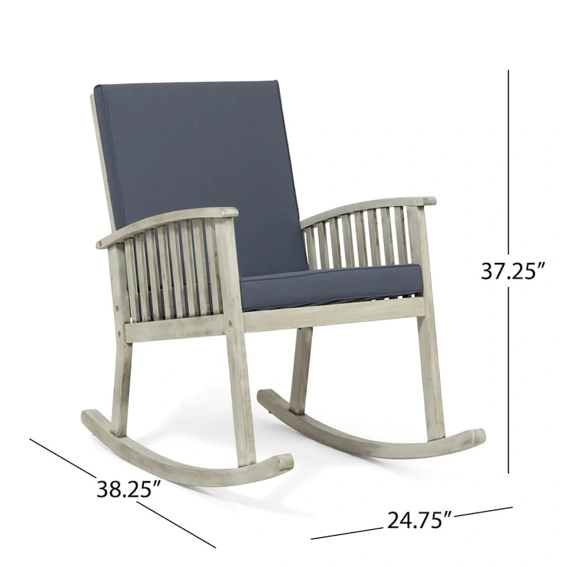Christopher Knight Home Casa Outdoor Acacia Wood Rocking Chair