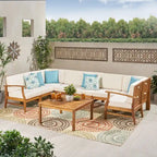 Perla Outdoor 9-piece Sectional Sofa Set by Christopher Knight Home