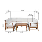 Perla Outdoor 9-piece Sectional Sofa Set by Christopher Knight Home