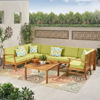 Perla Outdoor 9-piece Sectional Sofa Set by Christopher Knight Home