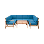 Perla Outdoor 9-piece Sectional Sofa Set by Christopher Knight Home