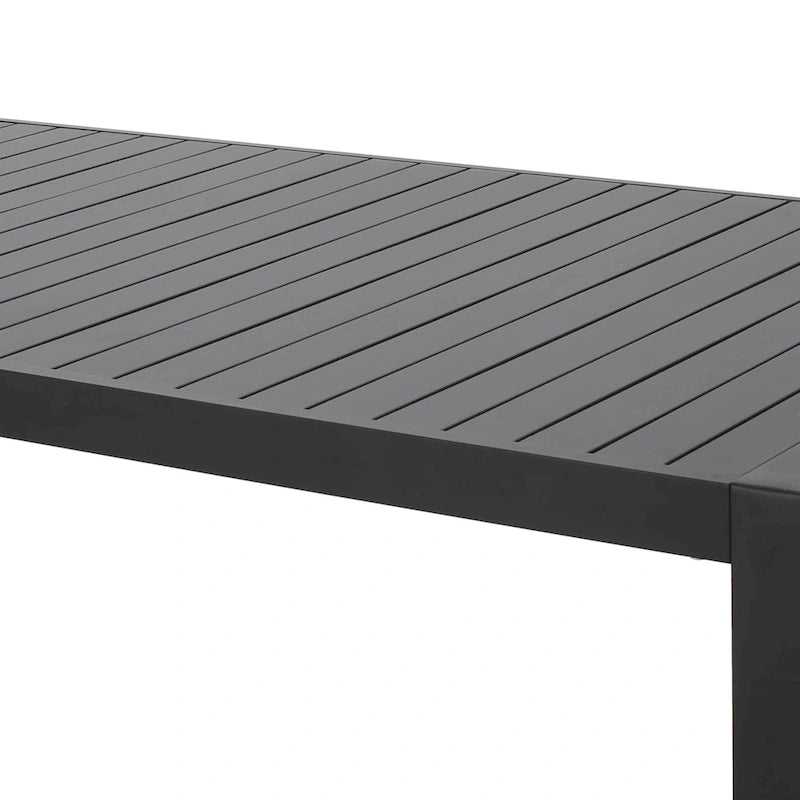 Navan Modern Aluminum Outdoor Dining Table by Christopher Knight Home - 70.00 L x 35.00 W x 30.00 H