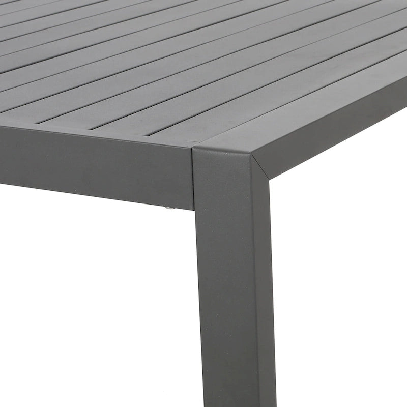 Navan Modern Aluminum Outdoor Dining Table by Christopher Knight Home - 70.00 L x 35.00 W x 30.00 H