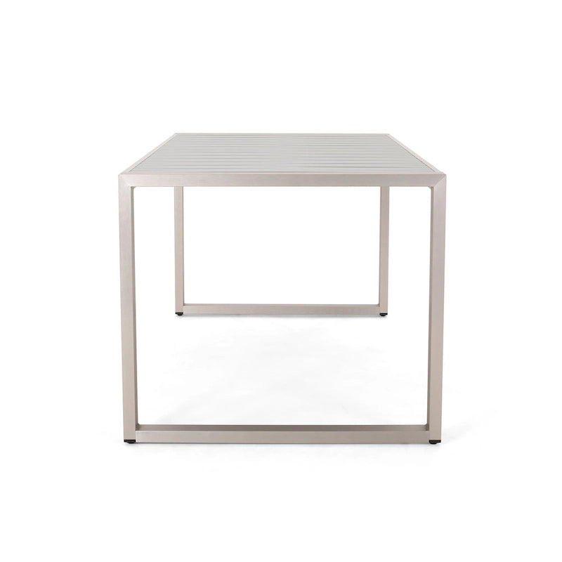Navan Modern Aluminum Outdoor Dining Table by Christopher Knight Home - 70.00 L x 35.00 W x 30.00 H