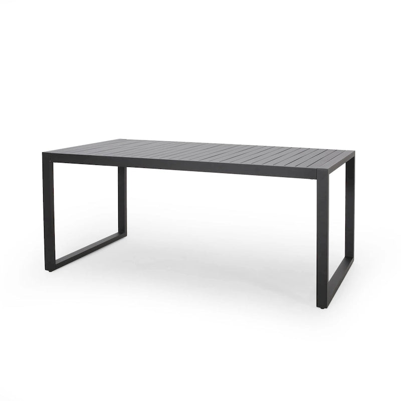 Navan Modern Aluminum Outdoor Dining Table by Christopher Knight Home - 70.00 L x 35.00 W x 30.00 H