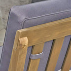 Peyton Outdoor Cushioned Wood Club Chairs (Set of 2) by Christopher Knight Home
