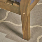 Peyton Outdoor Cushioned Wood Club Chairs (Set of 2) by Christopher Knight Home