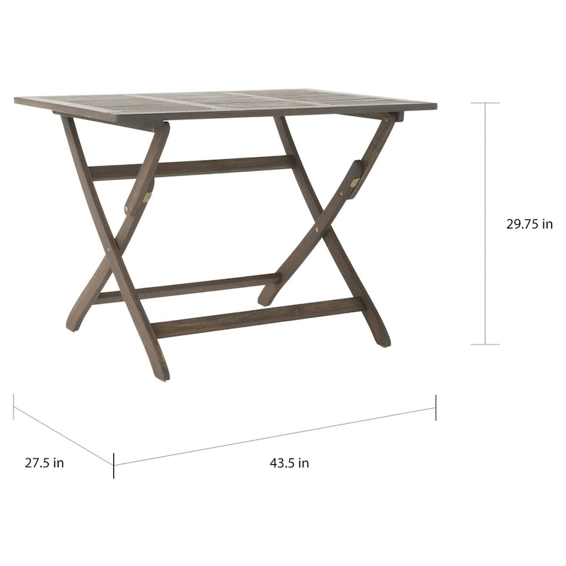 Positano Outdoor Acacia Wood Folding Dining Table by Christopher Knight Home - 43.50L x 27.50W x 29.75H