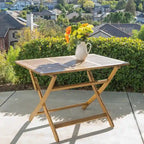 Positano Outdoor Acacia Wood Folding Dining Table by Christopher Knight Home - 43.50L x 27.50W x 29.75H