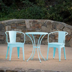 Lourdes Outdoor 3-piece Cast Bistro Set by Christopher Knight Home