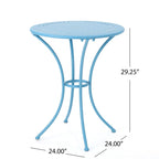 Lourdes Outdoor 3-piece Cast Bistro Set by Christopher Knight Home