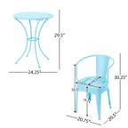 Lourdes Outdoor 3-piece Cast Bistro Set by Christopher Knight Home