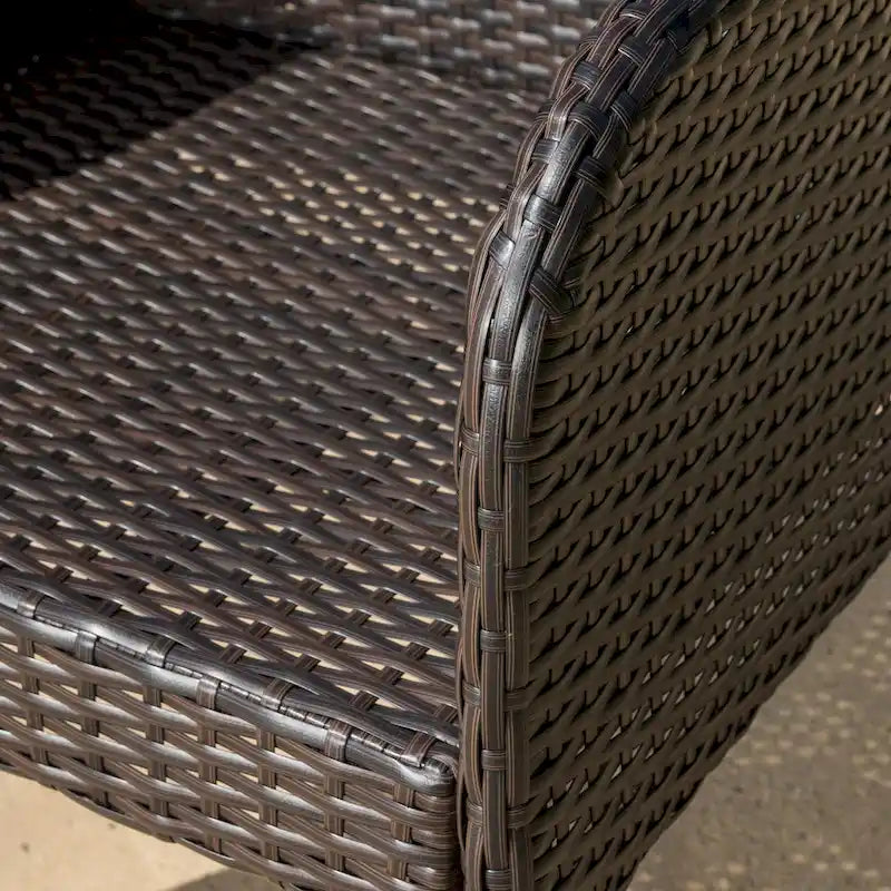 Anaya Outdoor Wicker Dining Chair (Set of 2) by Christopher Knight Home - N/A