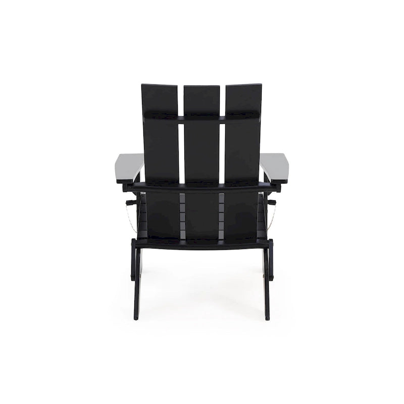 Zuma Outdoor Contemporary Acacia Wood Foldable Adirondack Chair by Christopher Knight Home