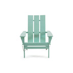 Zuma Outdoor Contemporary Acacia Wood Foldable Adirondack Chair by Christopher Knight Home