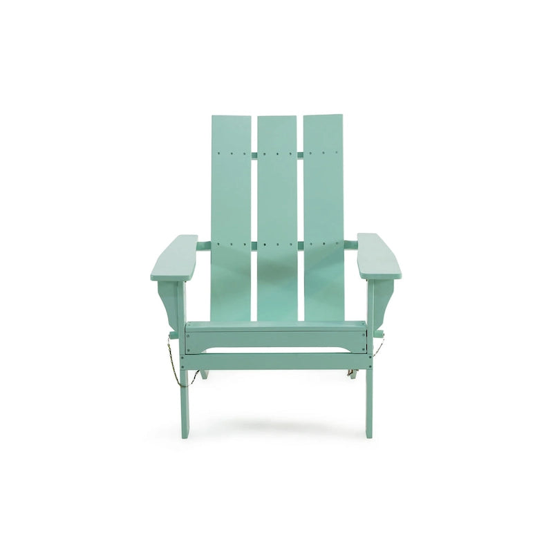 Zuma Outdoor Contemporary Acacia Wood Foldable Adirondack Chair by Christopher Knight Home