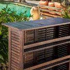 Riviera 3-piece Outdoor Wood Bar Set by Christopher Knight Home - N/A