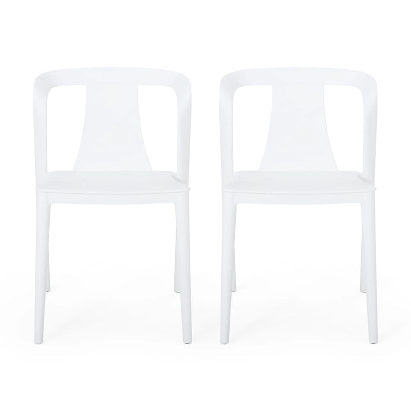 Orchid Outdoor Stacking Dining Chair (Set of 2) by Christopher Knight Home - 21.50 W x 19.50 D x 30.50 H