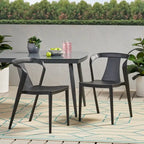 Orchid Outdoor Stacking Dining Chair (Set of 2) by Christopher Knight Home - 21.50 W x 19.50 D x 30.50 H