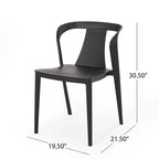 Orchid Outdoor Stacking Dining Chair (Set of 2) by Christopher Knight Home - 21.50 W x 19.50 D x 30.50 H