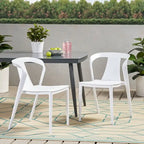 Orchid Outdoor Stacking Dining Chair (Set of 2) by Christopher Knight Home - 21.50 W x 19.50 D x 30.50 H