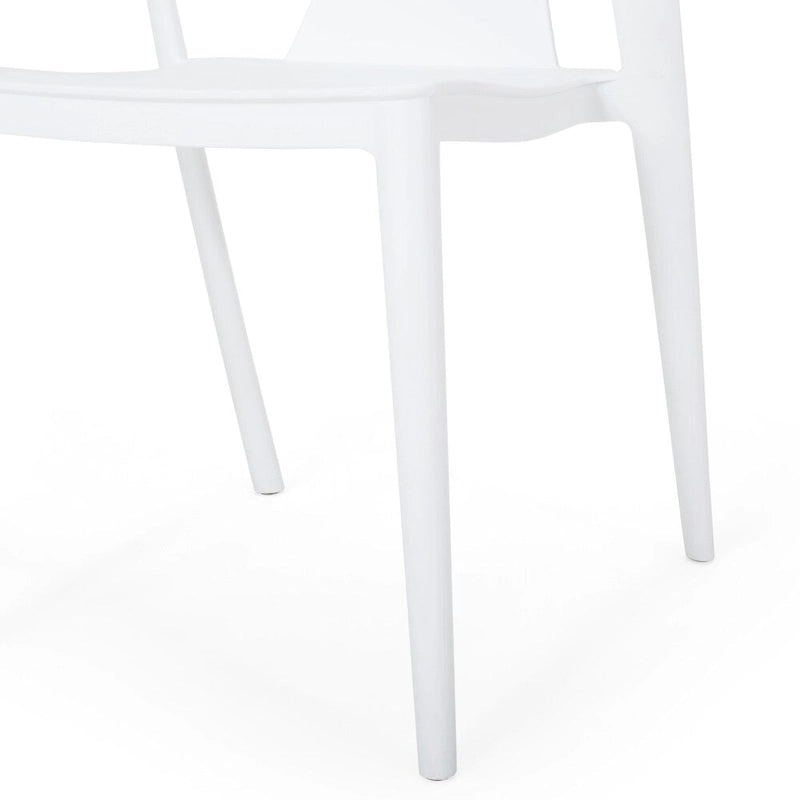 Orchid Outdoor Stacking Dining Chair (Set of 2) by Christopher Knight Home - 21.50 W x 19.50 D x 30.50 H