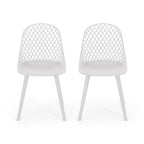 Lily Outdoor Modern Dining Outdoor Modern Dining Chair (Set of 2) by Christopher Knight Home - 18.00 W x 21.50 L x 33.20 H