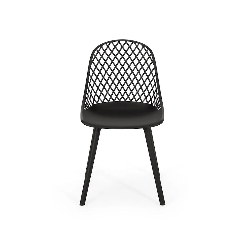Lily Outdoor Modern Dining Outdoor Modern Dining Chair (Set of 2) by Christopher Knight Home - 18.00 W x 21.50 L x 33.20 H