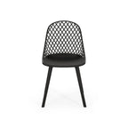 Lily Outdoor Modern Dining Outdoor Modern Dining Chair (Set of 2) by Christopher Knight Home - 18.00 W x 21.50 L x 33.20 H