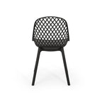 Lily Outdoor Modern Dining Outdoor Modern Dining Chair (Set of 2) by Christopher Knight Home - 18.00 W x 21.50 L x 33.20 H