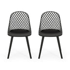 Lily Outdoor Modern Dining Outdoor Modern Dining Chair (Set of 2) by Christopher Knight Home - 18.00 W x 21.50 L x 33.20 H