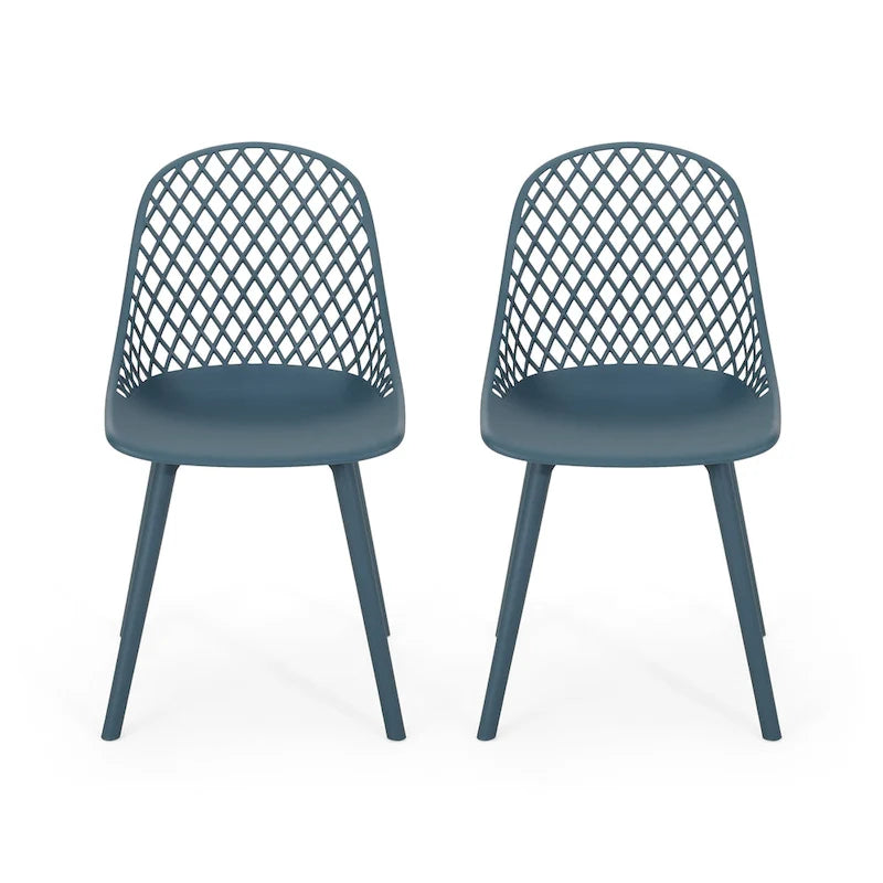 Lily Outdoor Modern Dining Outdoor Modern Dining Chair (Set of 2) by Christopher Knight Home - 18.00 W x 21.50 L x 33.20 H
