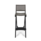 Polaris Acacia Wood Outdoor Folding Barstools (Set of 4) by Christopher Knight Home