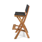 Polaris Acacia Wood Outdoor Folding Barstools (Set of 4) by Christopher Knight Home